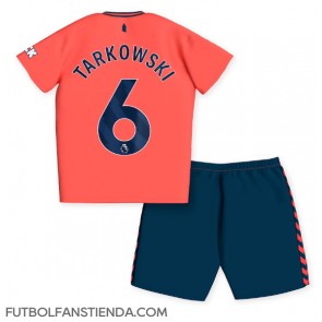 Everton James Tarkowski #6 Segunda Equipación Niños 2023-24 Manga Corta (+ Pantalones cortos)